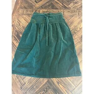 Draper James Green Corduroy Skirt Women Small Spring Easter Wedding Business